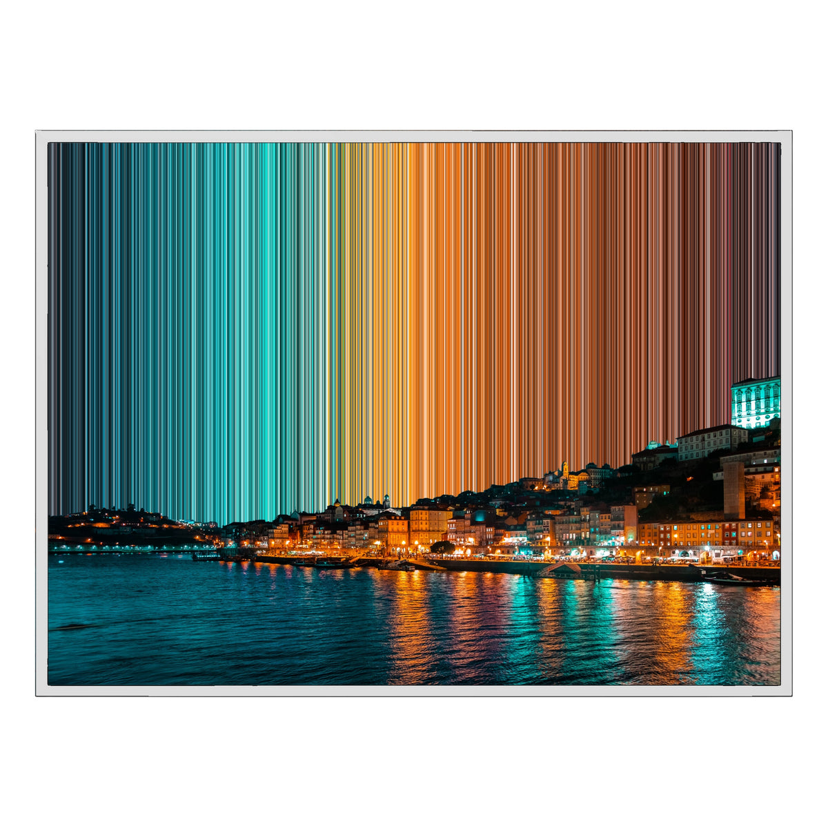 Lienzo con marco clásico, 40×30", marco blanco