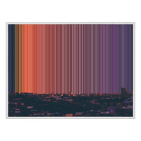 40×30" Framed Canvas - White Frame variant
