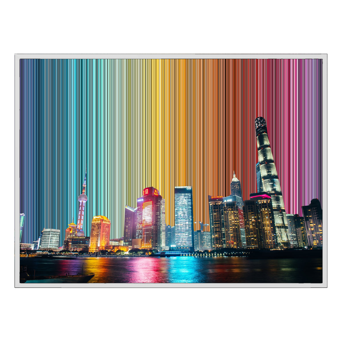 Lienzo con marco clásico, 40×30", marco blanco