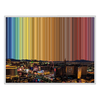 40×30" Framed Canvas - White Frame variant