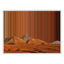 40×30" Framed Canvas - White Frame variant