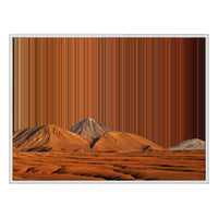 40×30" Framed Canvas - White Frame variant