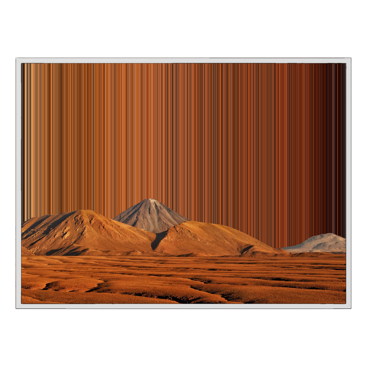 40×30" Framed Canvas - White Frame variant