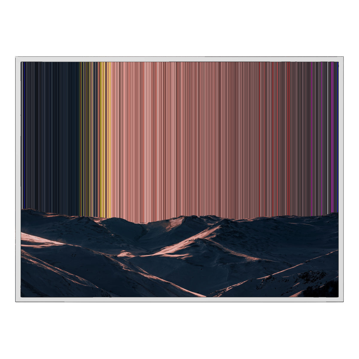 Ingelijst canvas, 40×30", witte lijst