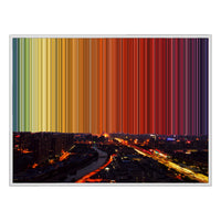 40×30" Framed Canvas - White Frame variant