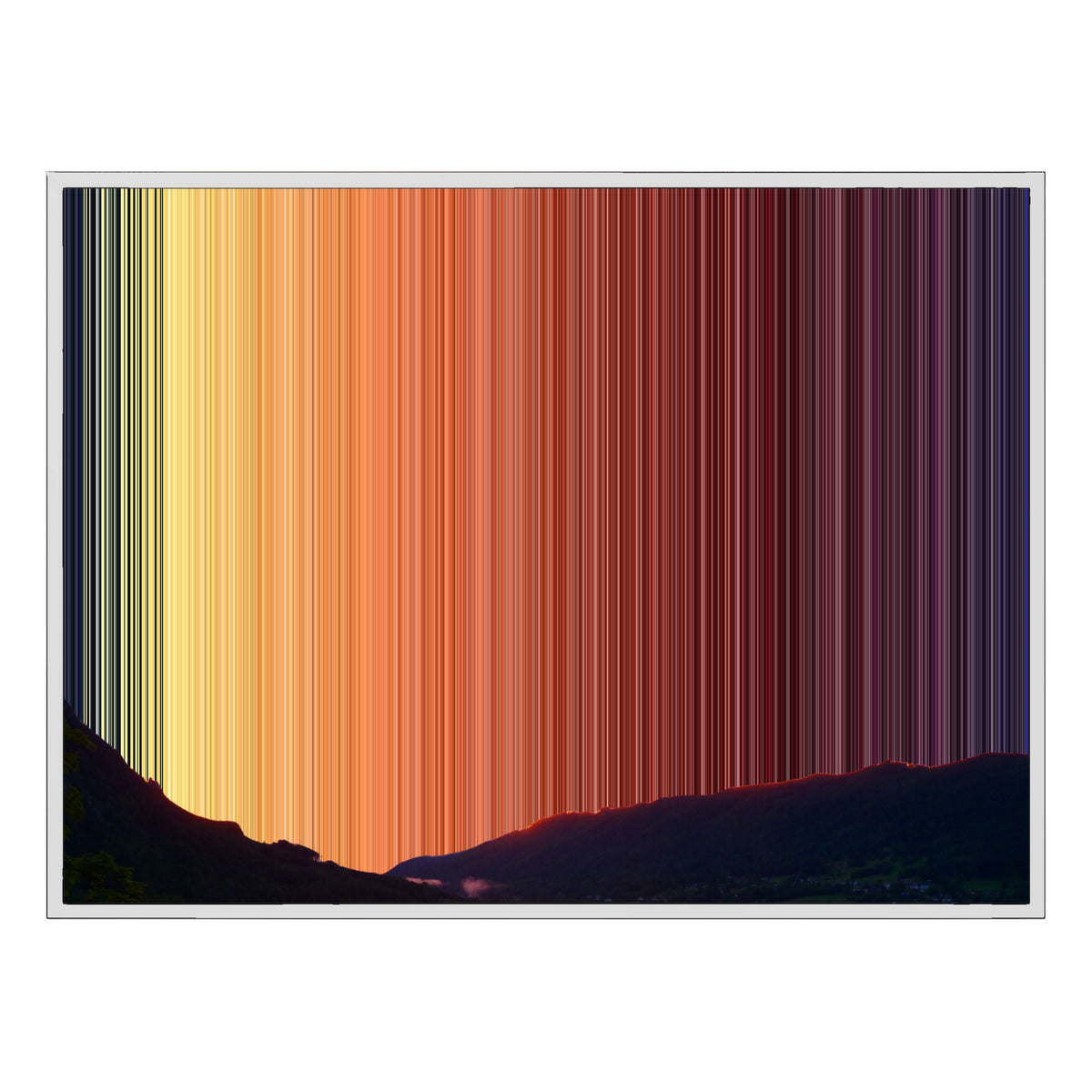 40×30" Framed Canvas - White Frame variant