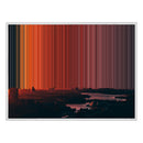 40×30" Framed Canvas - White Frame variant
