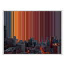 40×30" Framed Canvas - White Frame variant