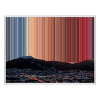Lienzo con marco clásico, 40×30", marco blanco