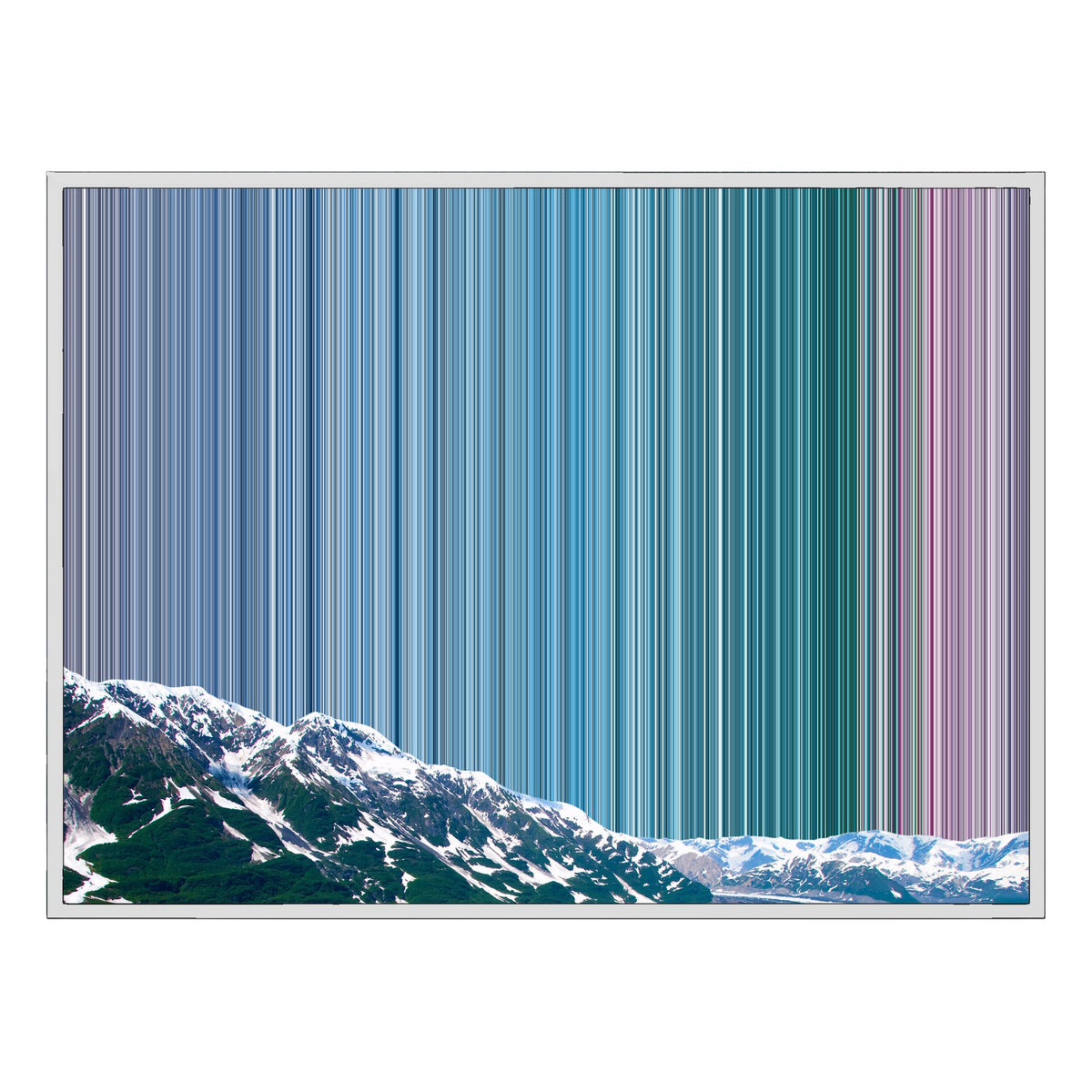 40×30" Framed Canvas - White Frame variant