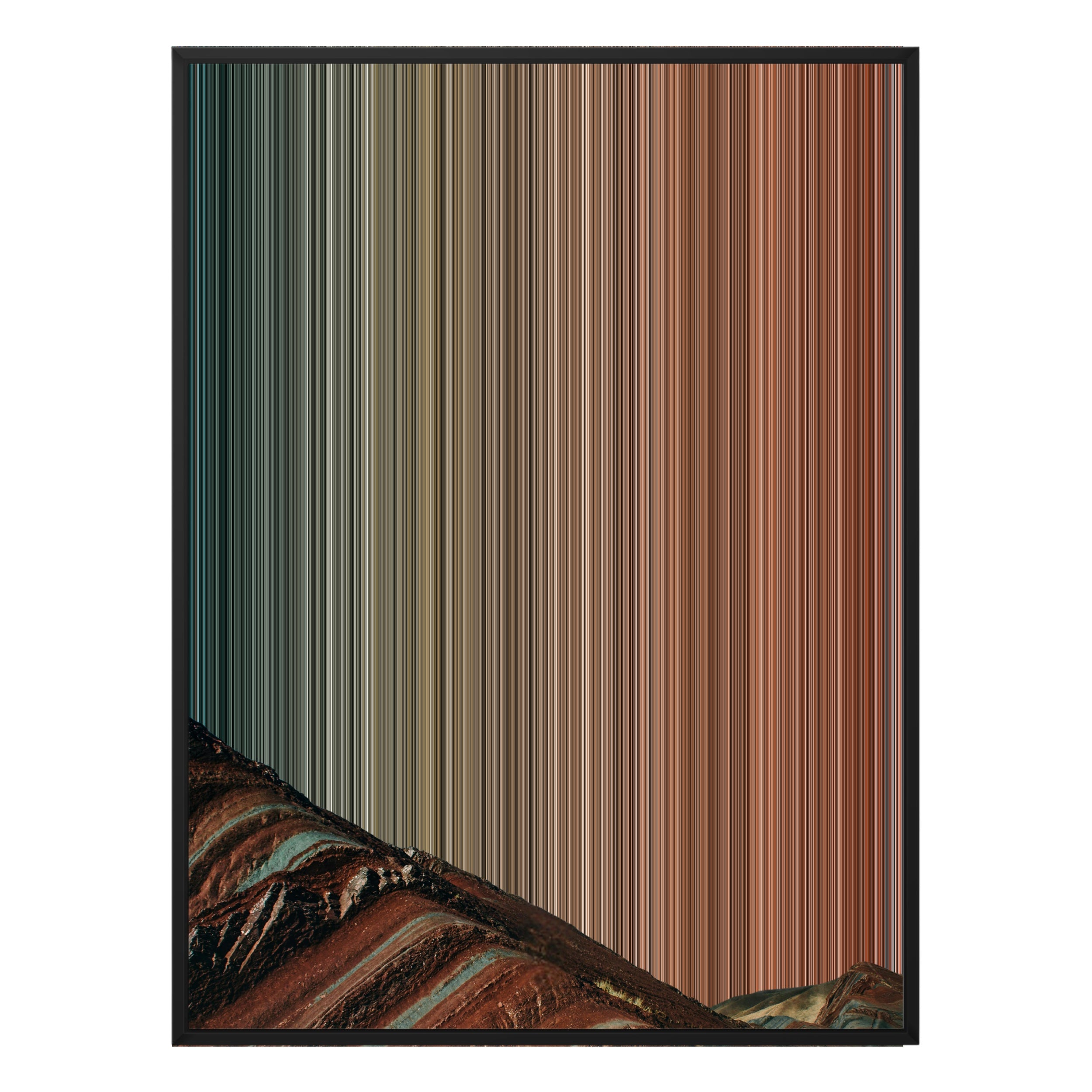 30×40" Ornate Framed Canvas - Black Frame variant