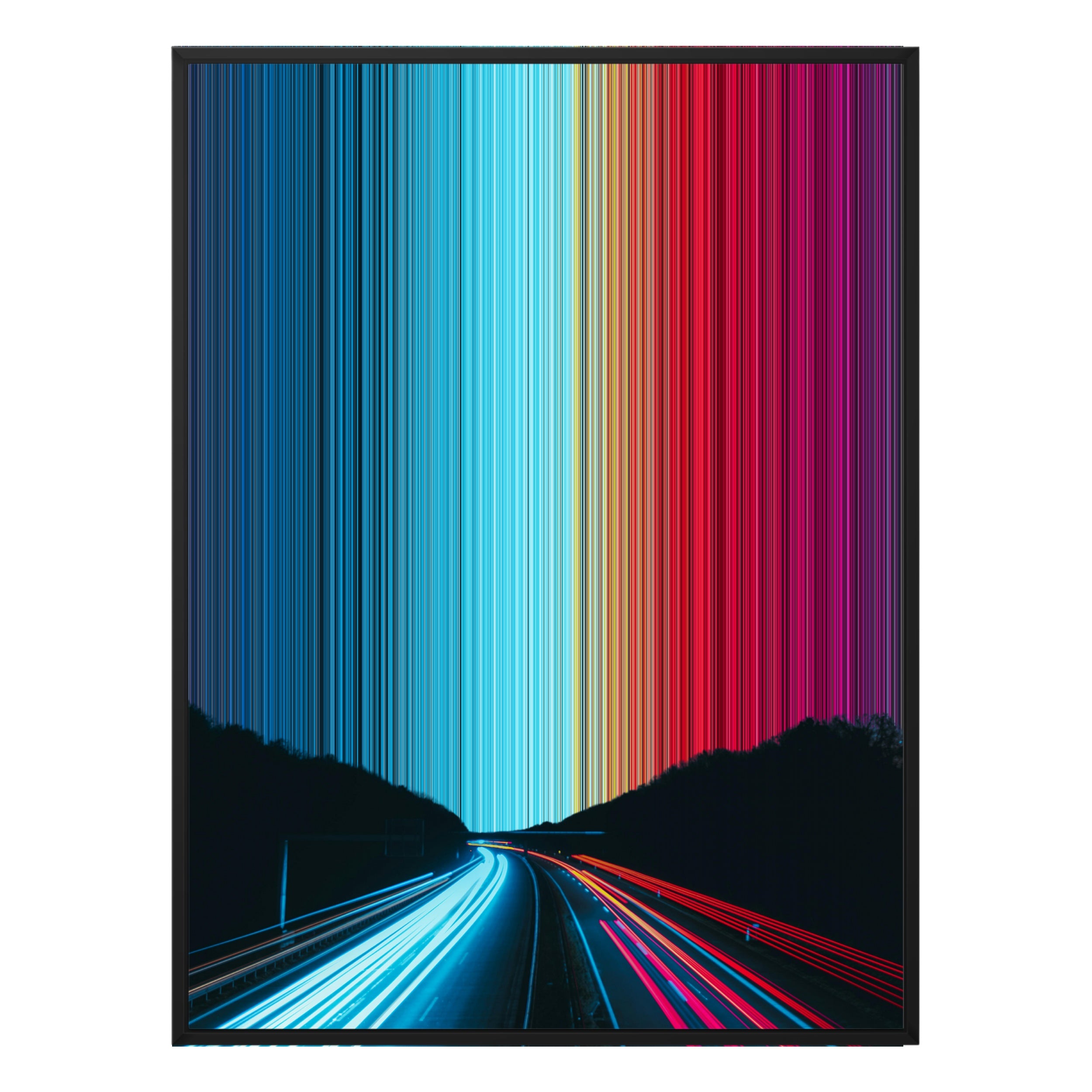 30×40" Ornate Framed Canvas - Black Frame variant