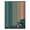 30×40" Ornate Framed Canvas - Black Frame variant