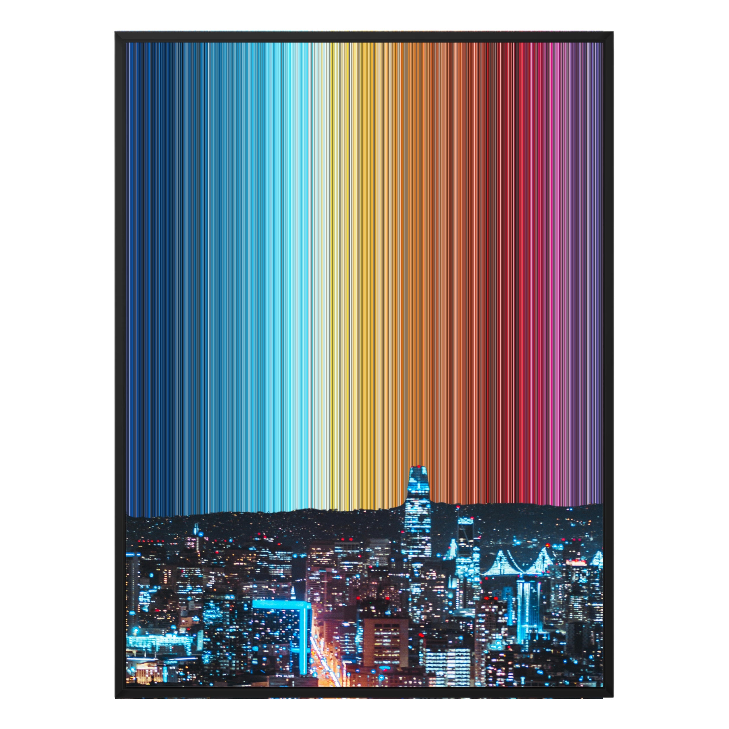 30×40" Ornate Framed Canvas - Black Frame variant