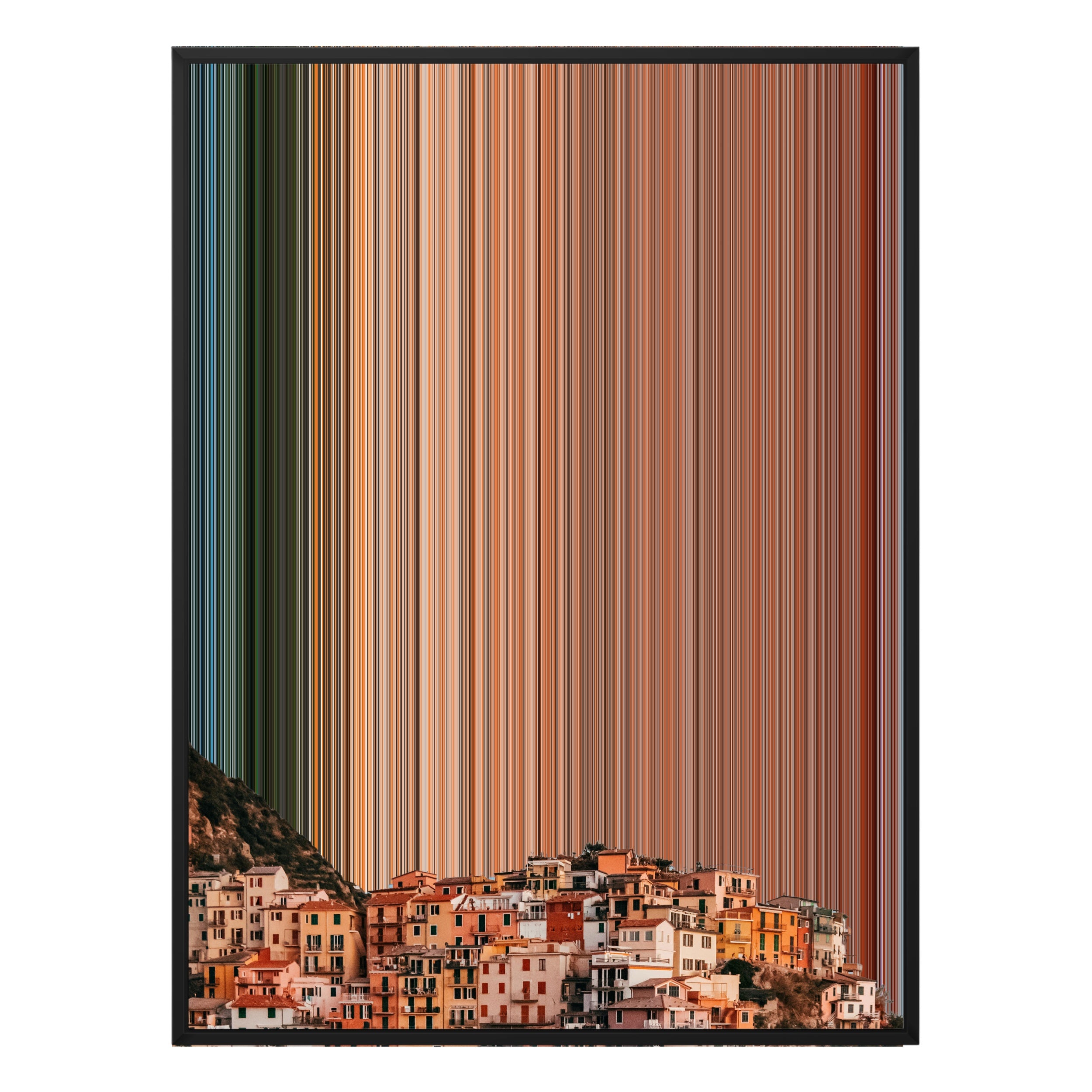 30×40" Ornate Framed Canvas - Black Frame variant