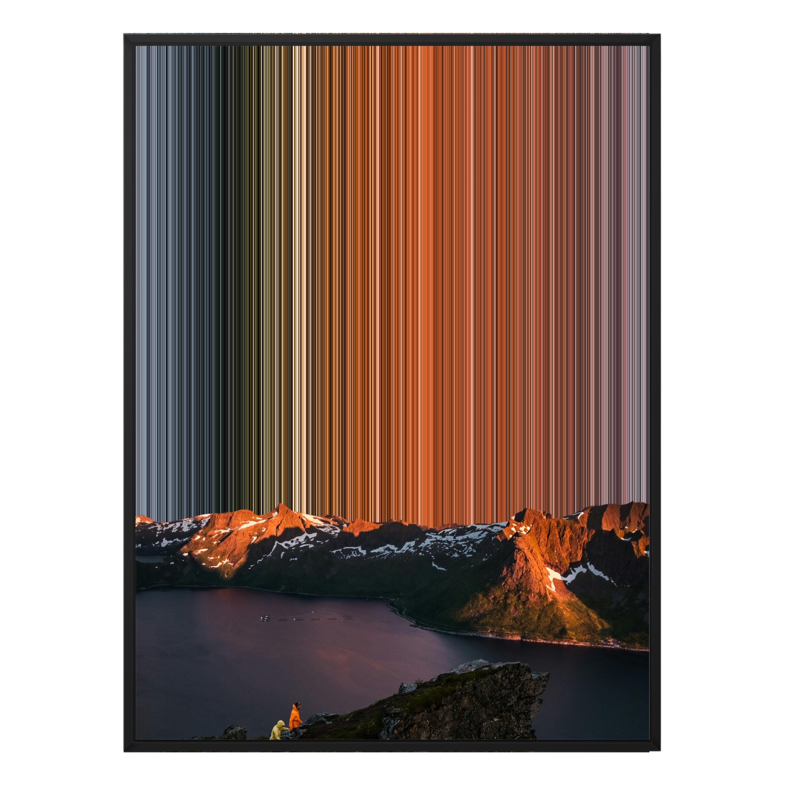 30×40" Ornate Framed Canvas - Black Frame variant