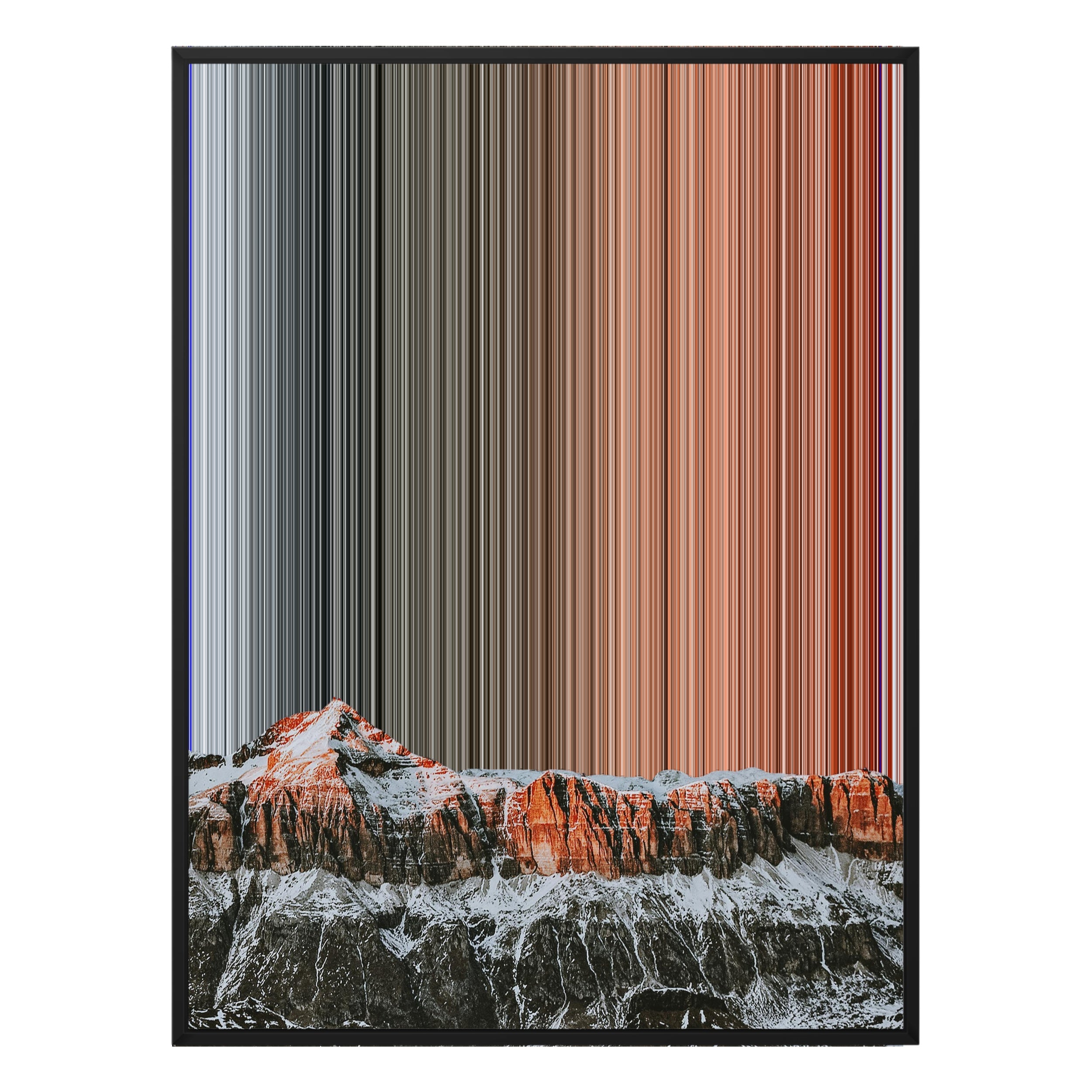 30×40" Ornate Framed Canvas - Black Frame variant