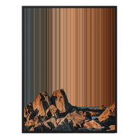 30×40" Ornate Framed Canvas - Black Frame variant