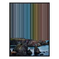 30×40" Ornate Framed Canvas - Black Frame variant