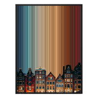 30×40" Ornate Framed Canvas - Black Frame variant