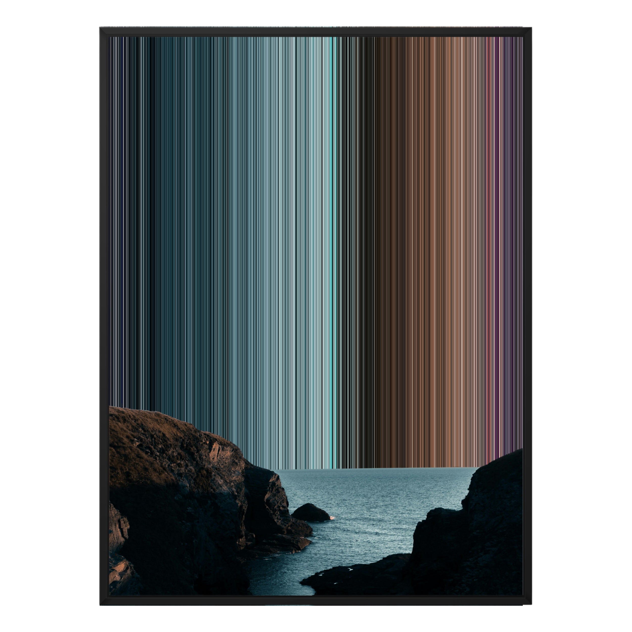 30×40" Ornate Framed Canvas - Black Frame variant