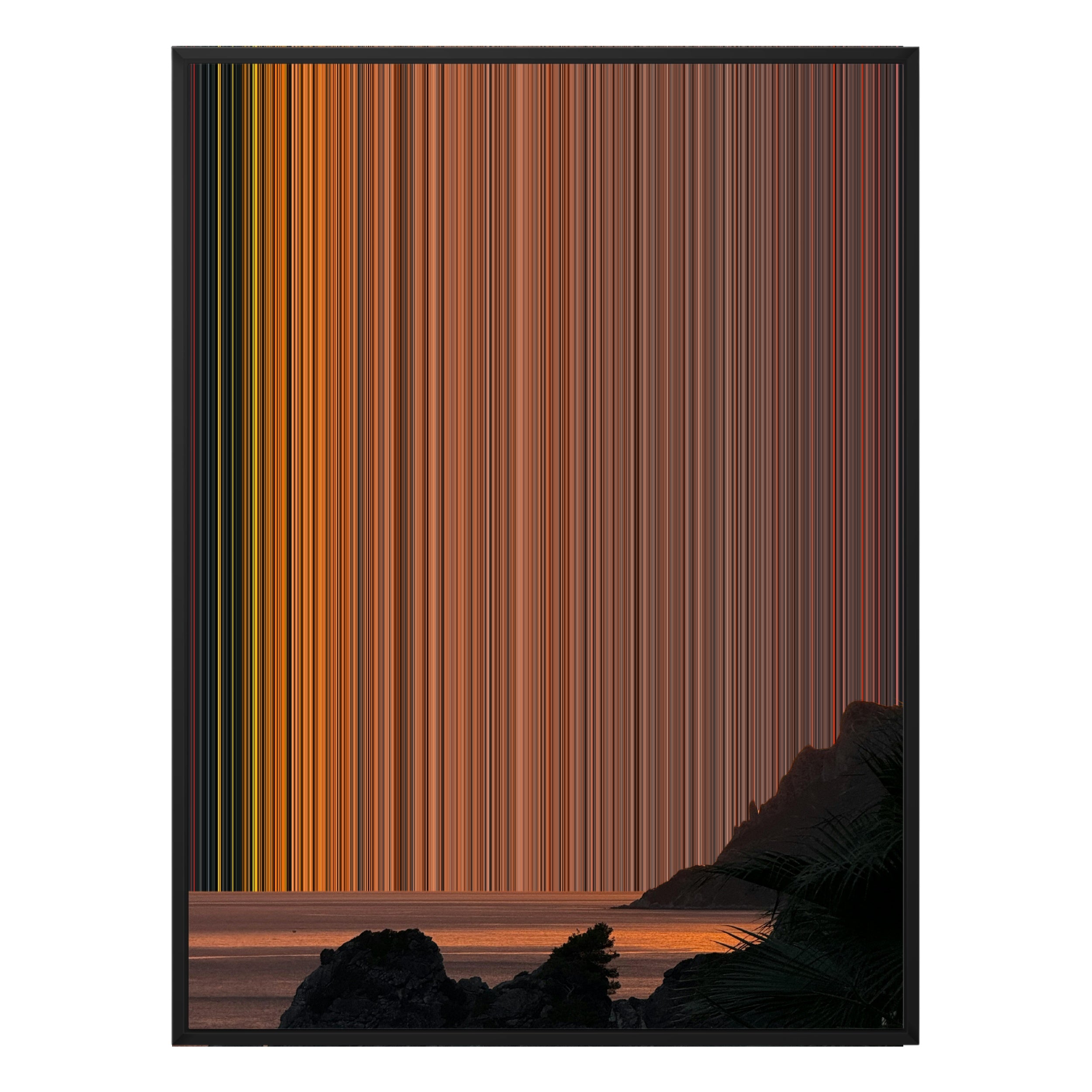 30×40" Ornate Framed Canvas - Black Frame variant