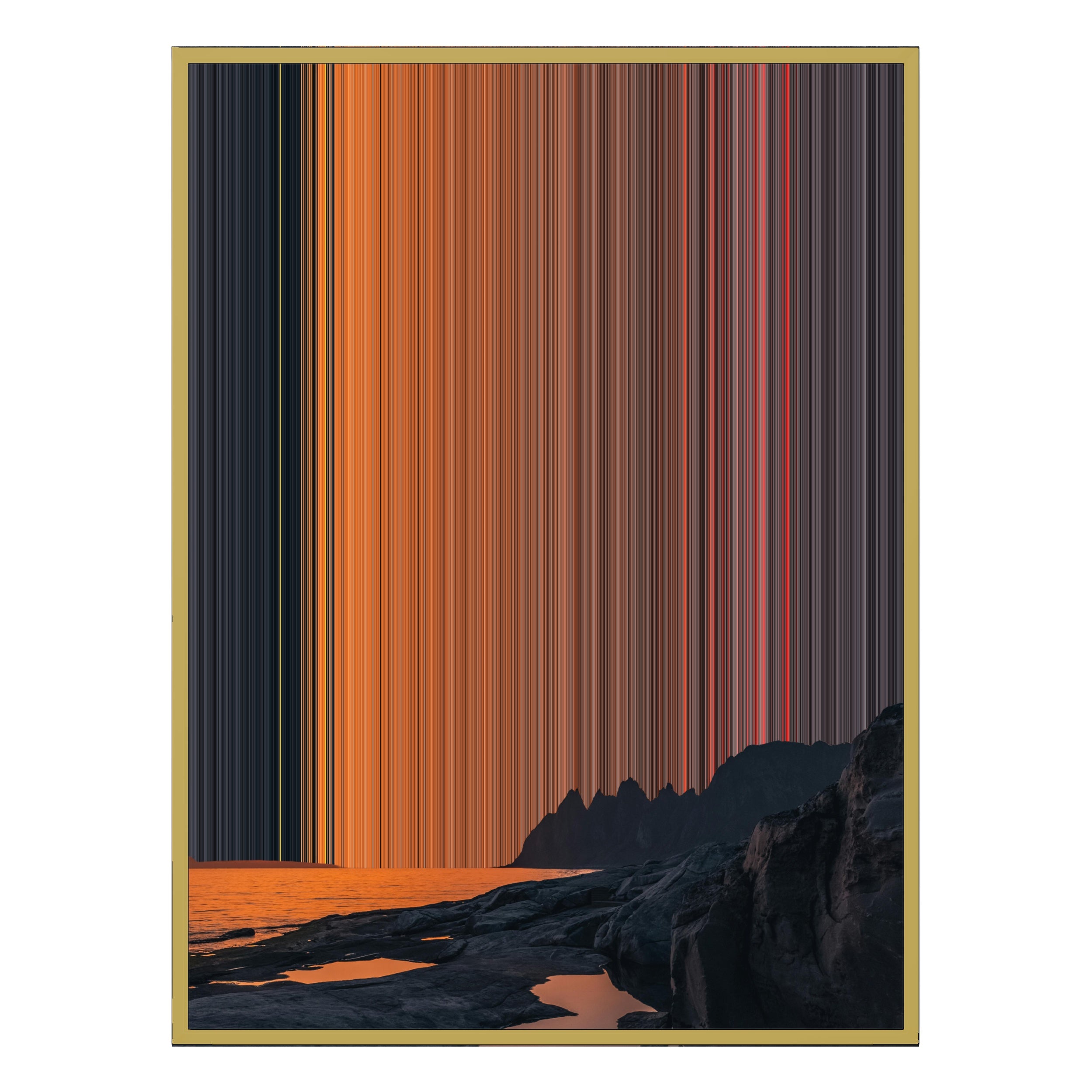 30×40" Ornate Framed Canvas - Gold Frame variant