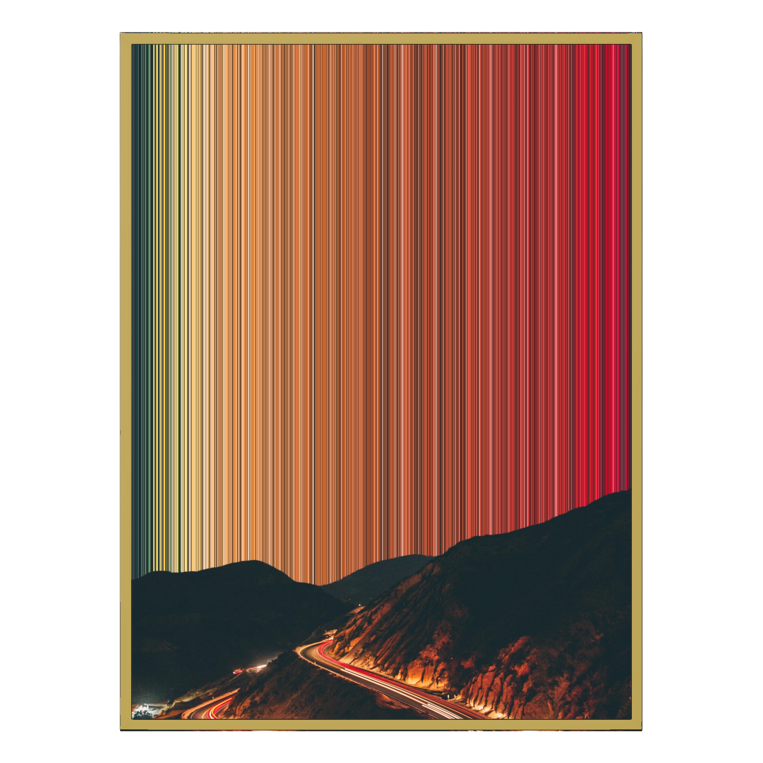 30×40" Ornate Framed Canvas - Gold Frame variant