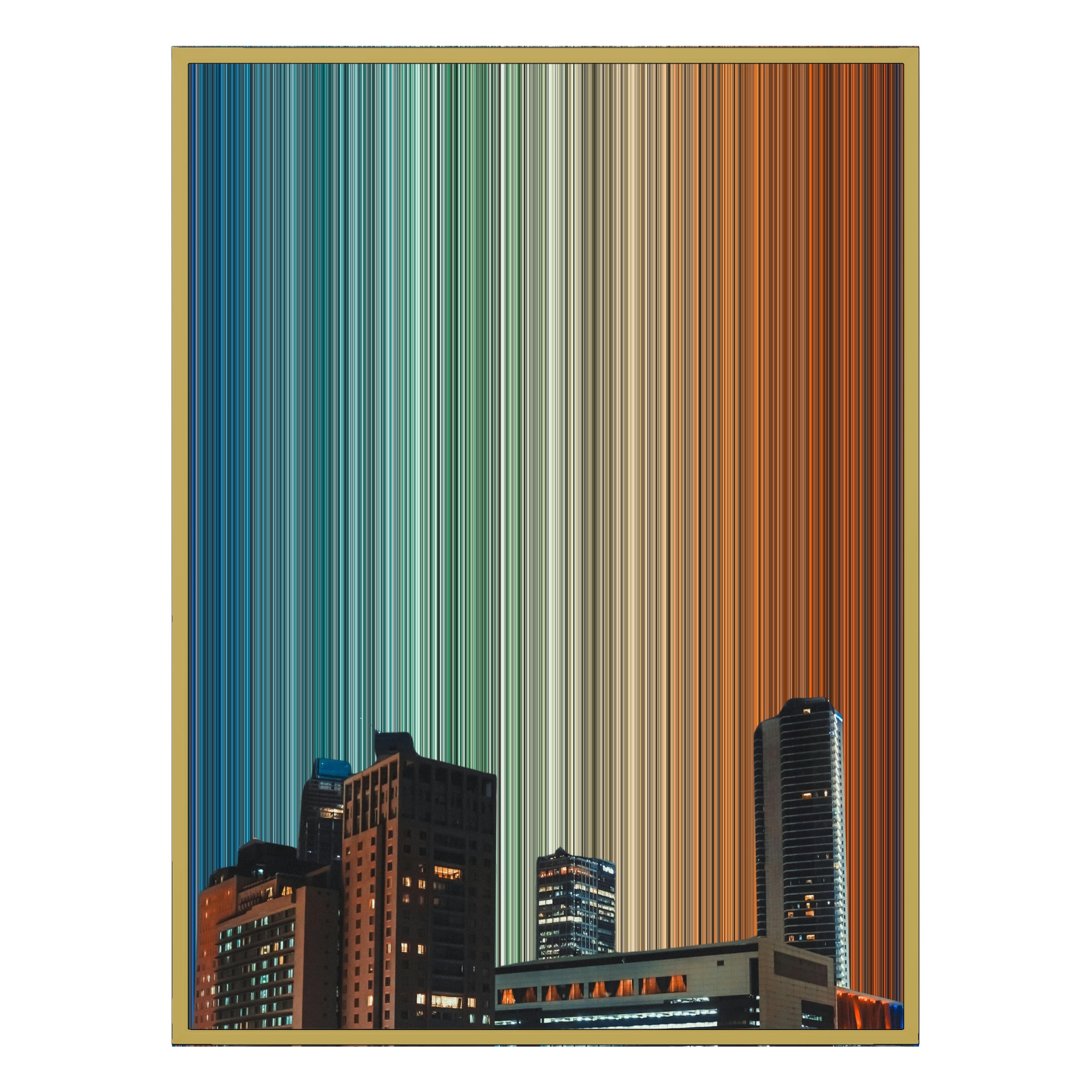 30×40" Ornate Framed Canvas - Gold Frame variant