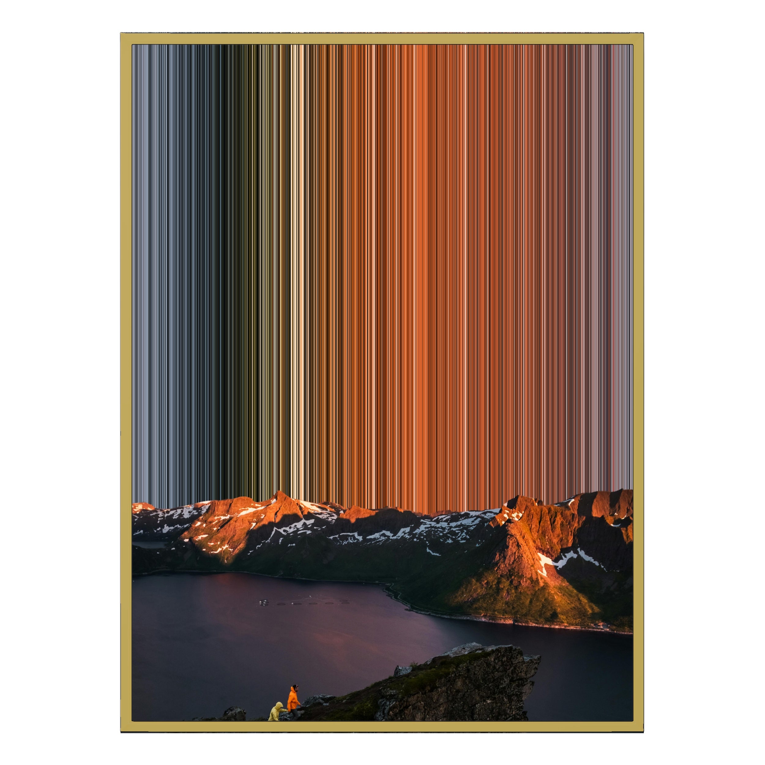 30×40" Ornate Framed Canvas - Gold Frame variant