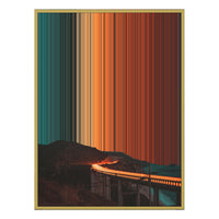 30×40" Ornate Framed Canvas - Gold Frame variant