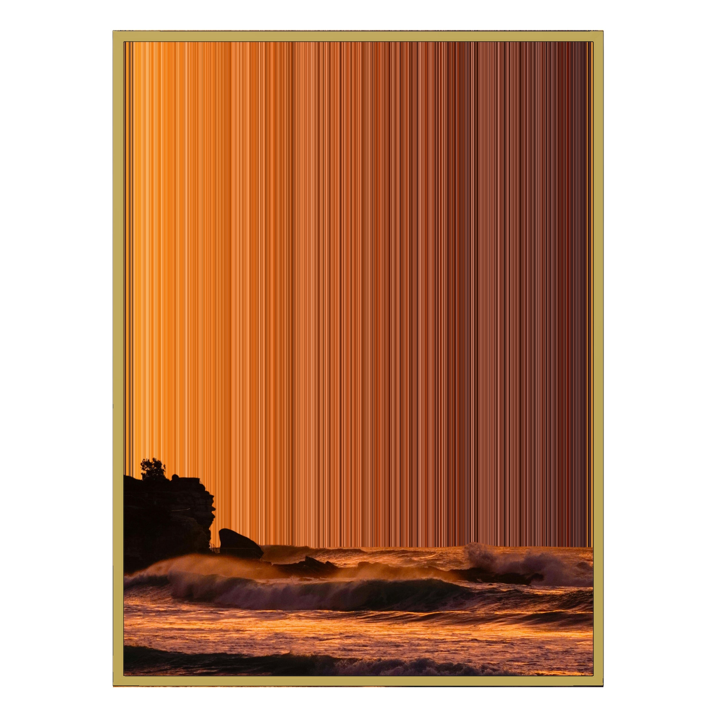 30×40" Ornate Framed Canvas - Gold Frame variant