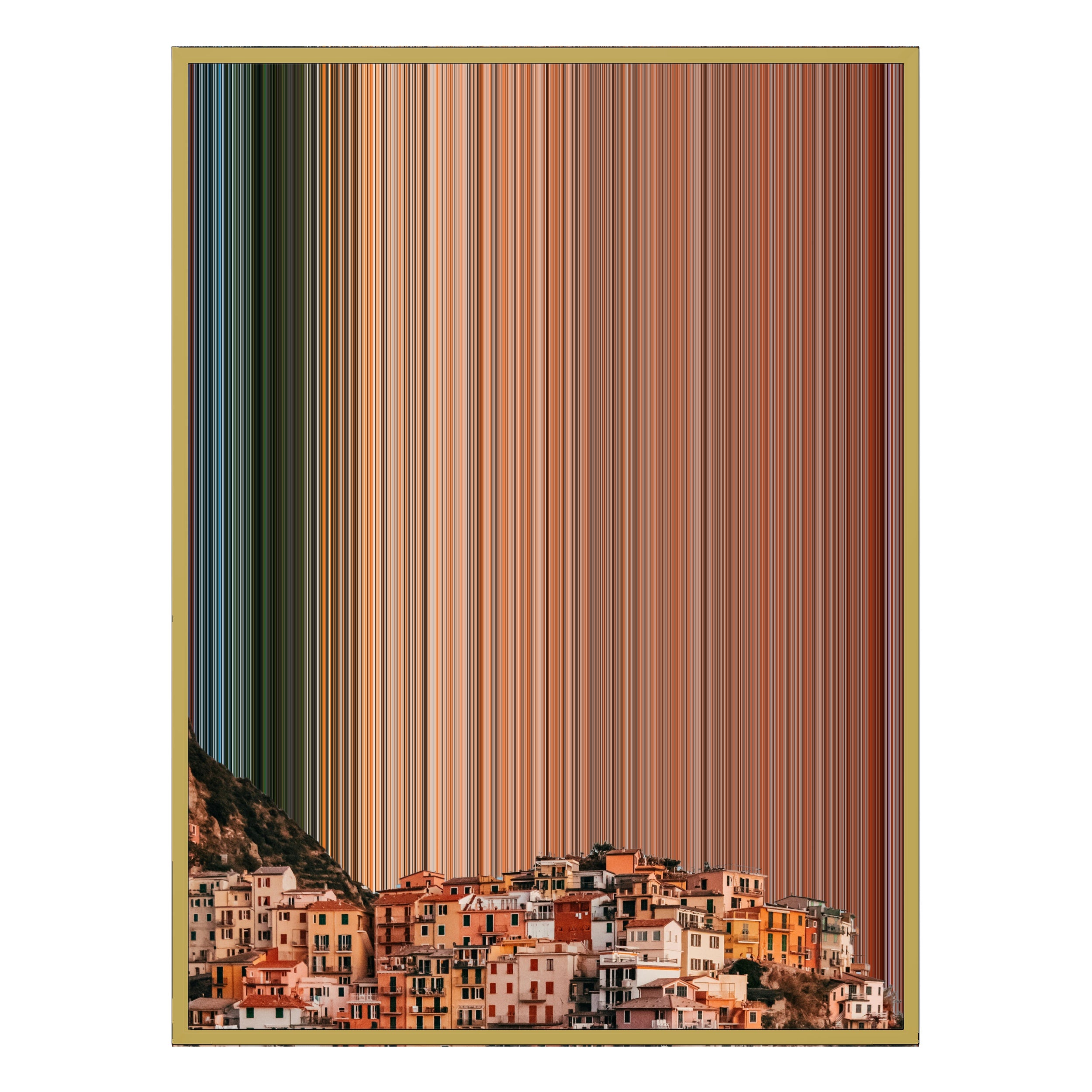 30×40" Ornate Framed Canvas - Gold Frame variant