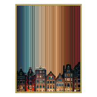 30×40" Ornate Framed Canvas - Gold Frame variant