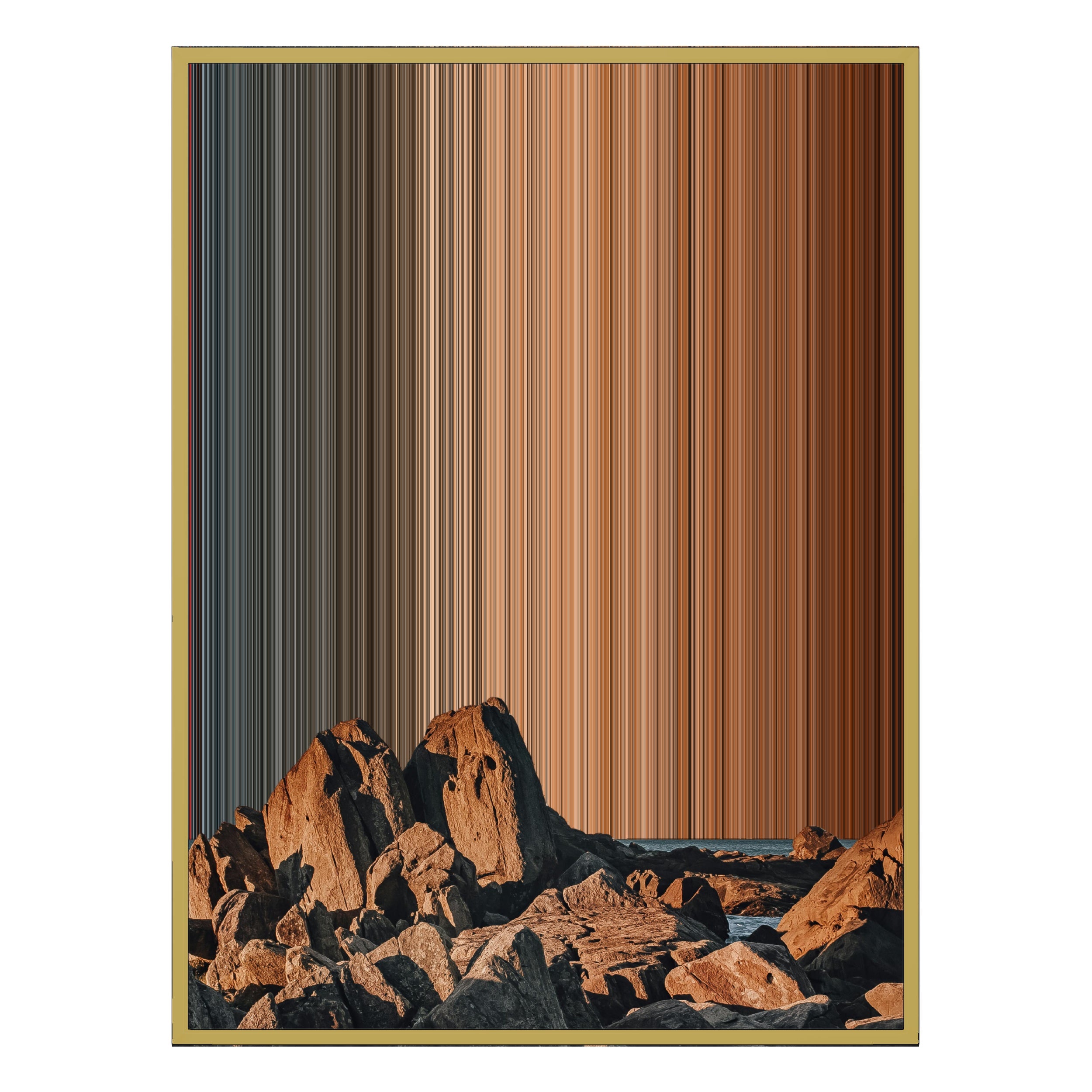 30×40" Ornate Framed Canvas - Gold Frame variant