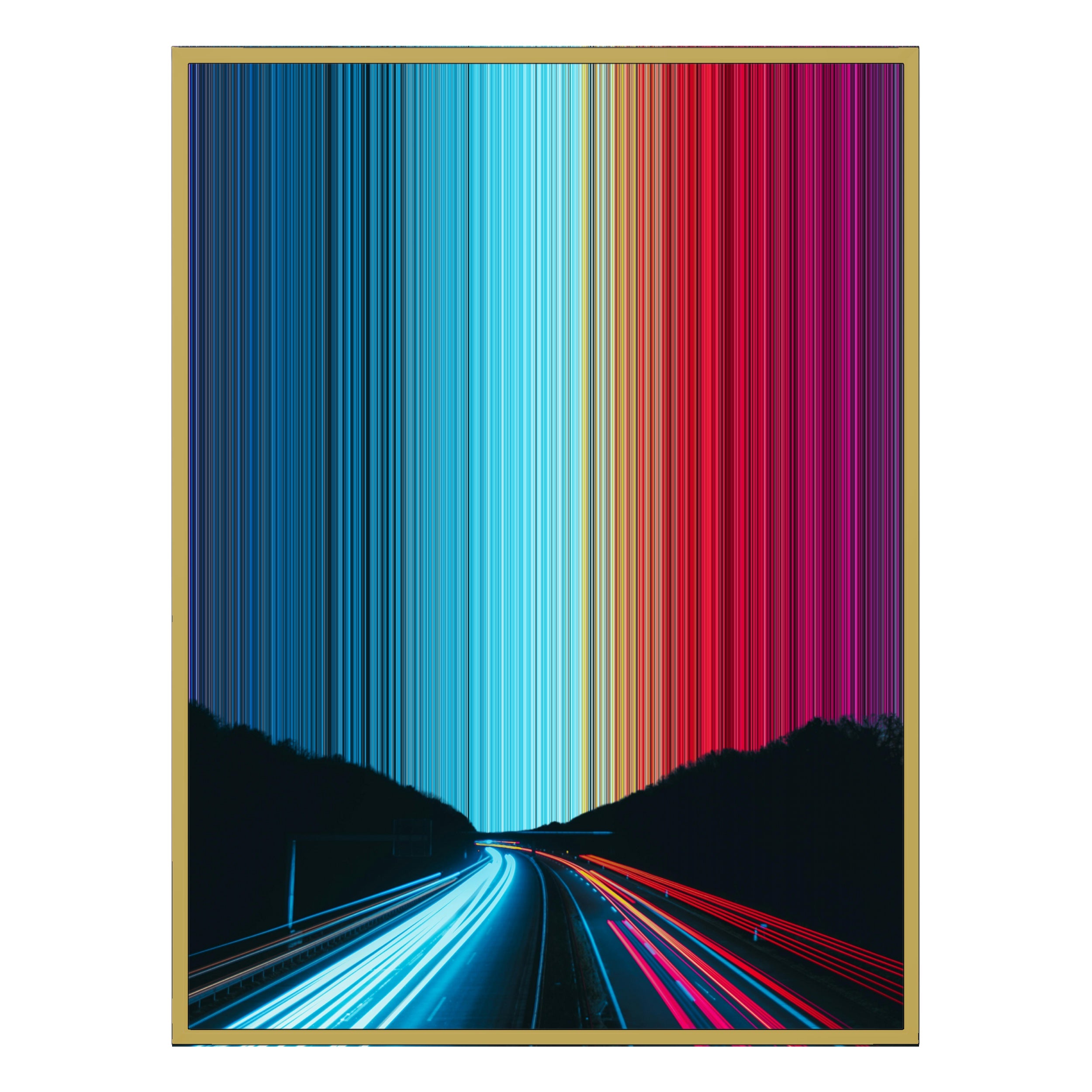 30×40" Ornate Framed Canvas - Gold Frame variant