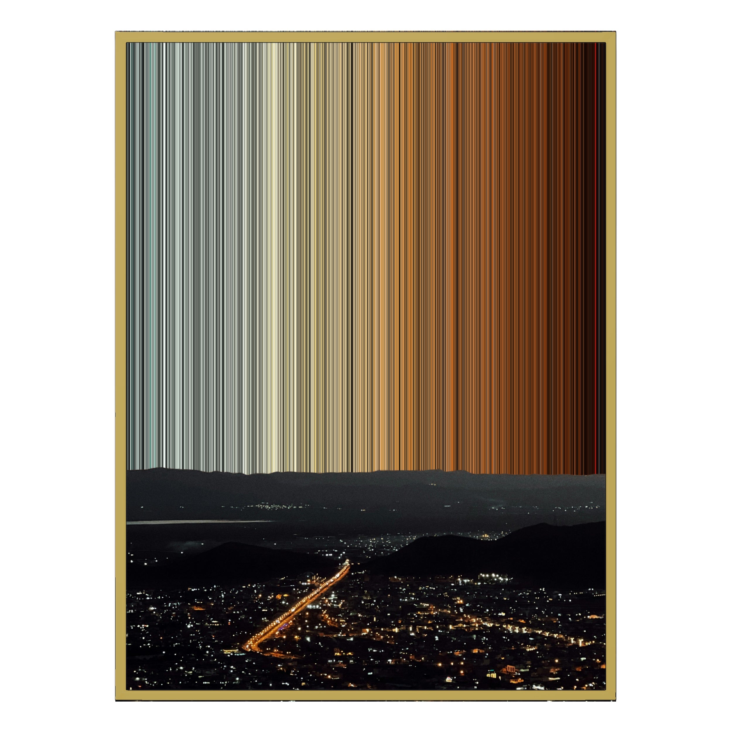 30×40" Ornate Framed Canvas - Gold Frame variant