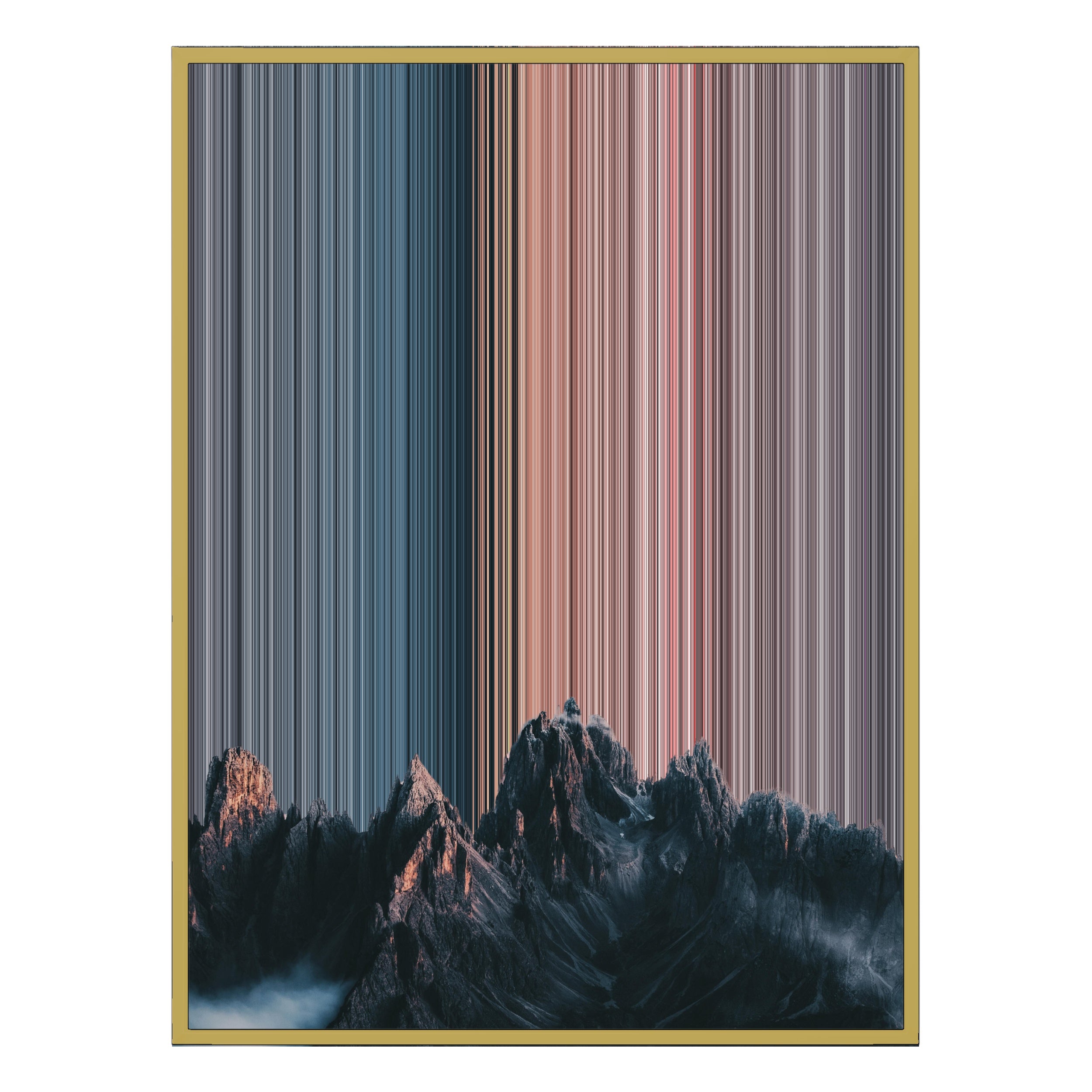 30×40" Ornate Framed Canvas - Gold Frame variant