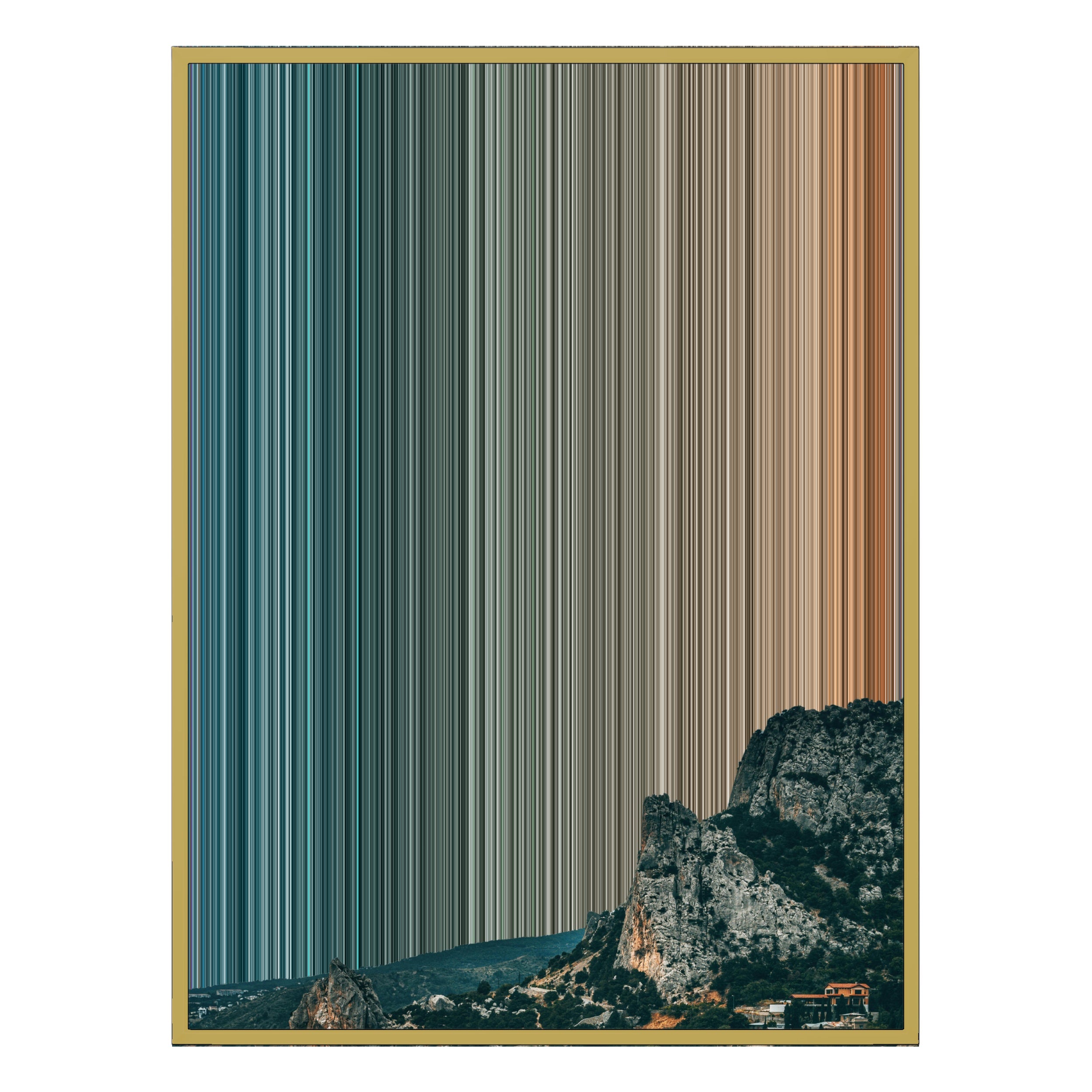 30×40" Ornate Framed Canvas - Gold Frame variant