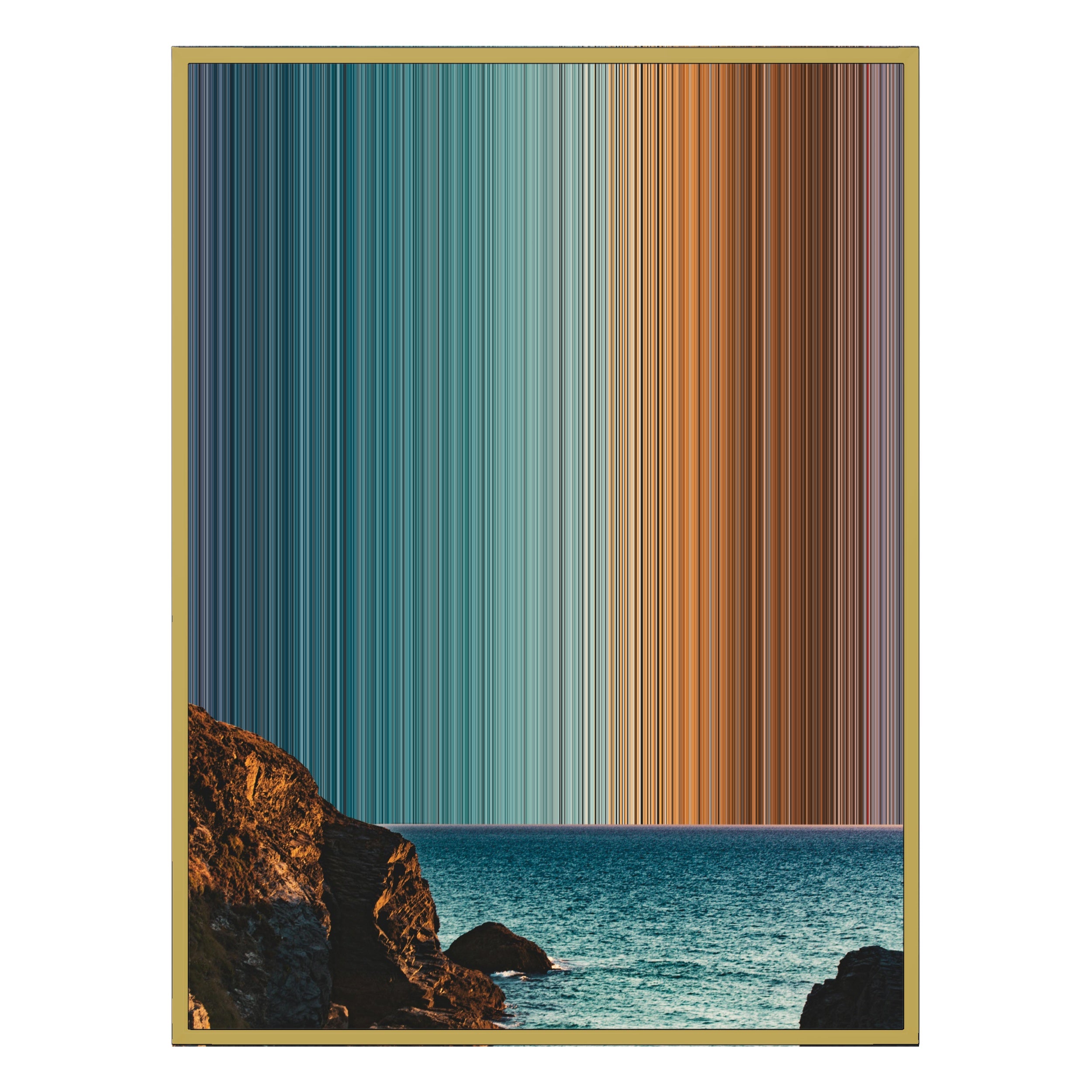 30×40" Ornate Framed Canvas - Gold Frame variant