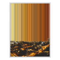 30×40" Ornate Framed Canvas - White Frame variant