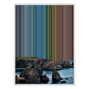 30×40" Ornate Framed Canvas - White Frame variant