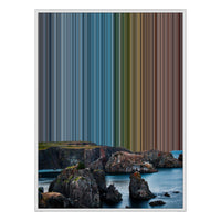 30×40" Ornate Framed Canvas - White Frame variant