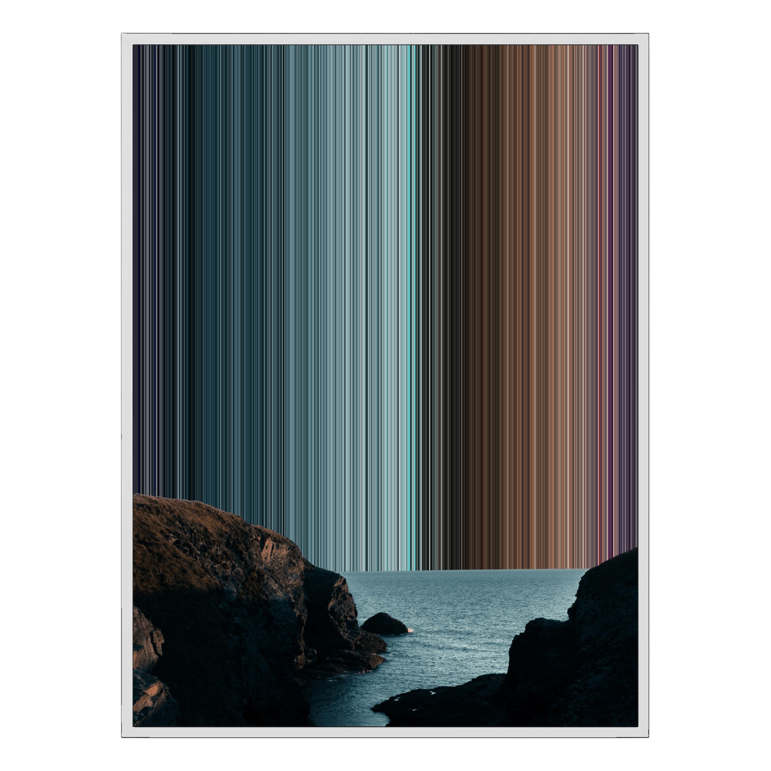 30×40" Ornate Framed Canvas - White Frame variant