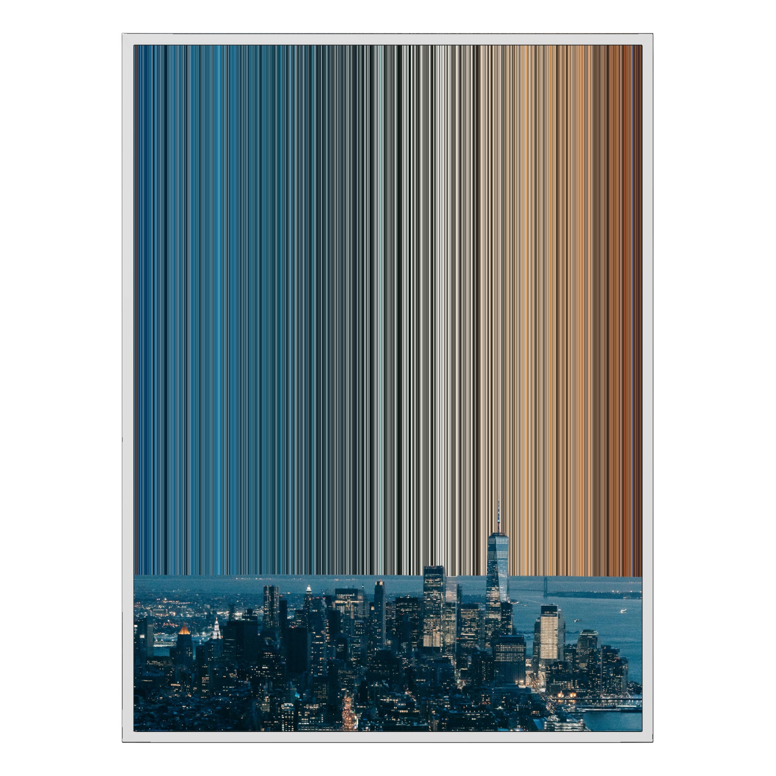 30×40" Ornate Framed Canvas - White Frame variant