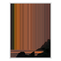 30×40" Ornate Framed Canvas - White Frame variant