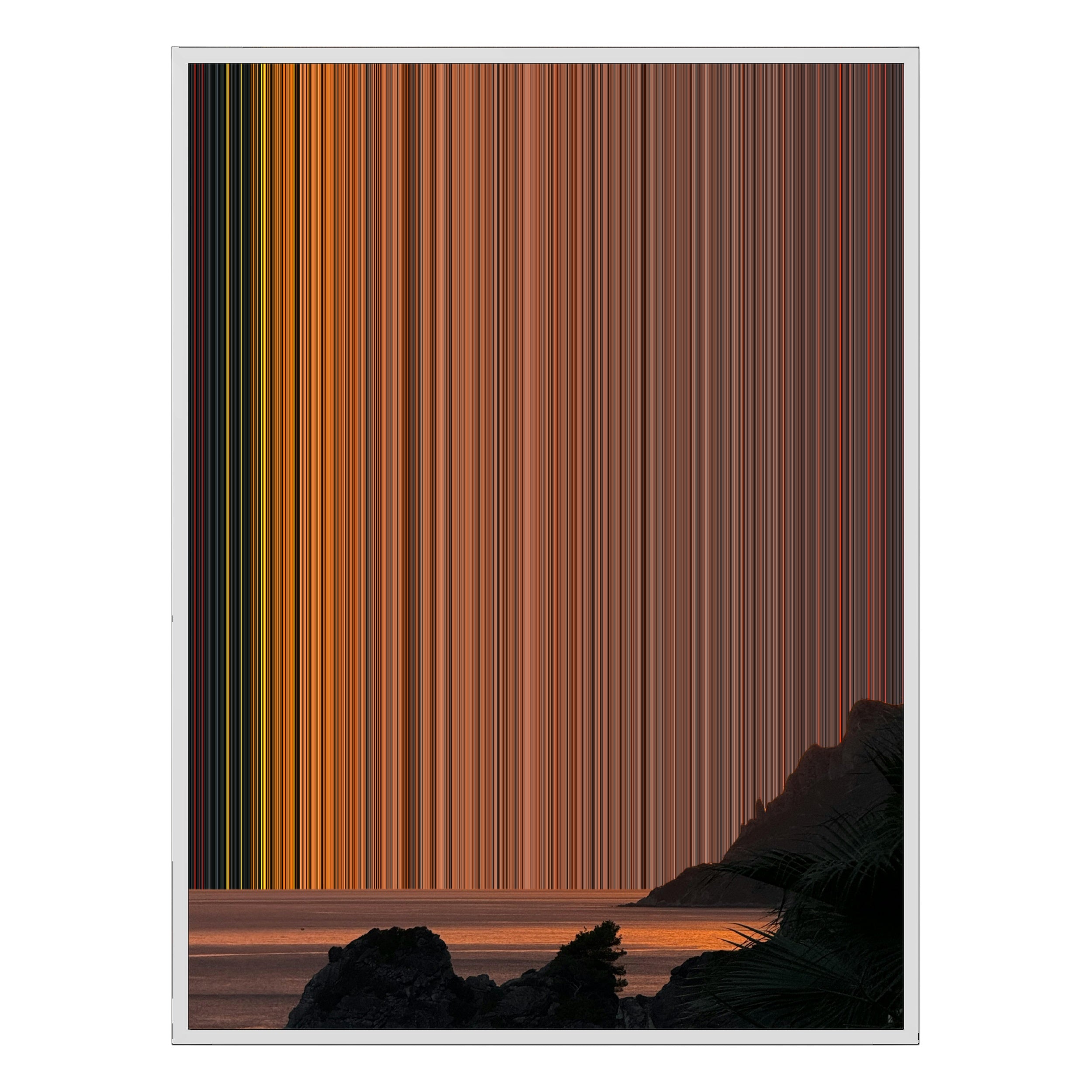 30×40" Ornate Framed Canvas - White Frame variant