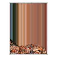 30×40" Ornate Framed Canvas - White Frame variant