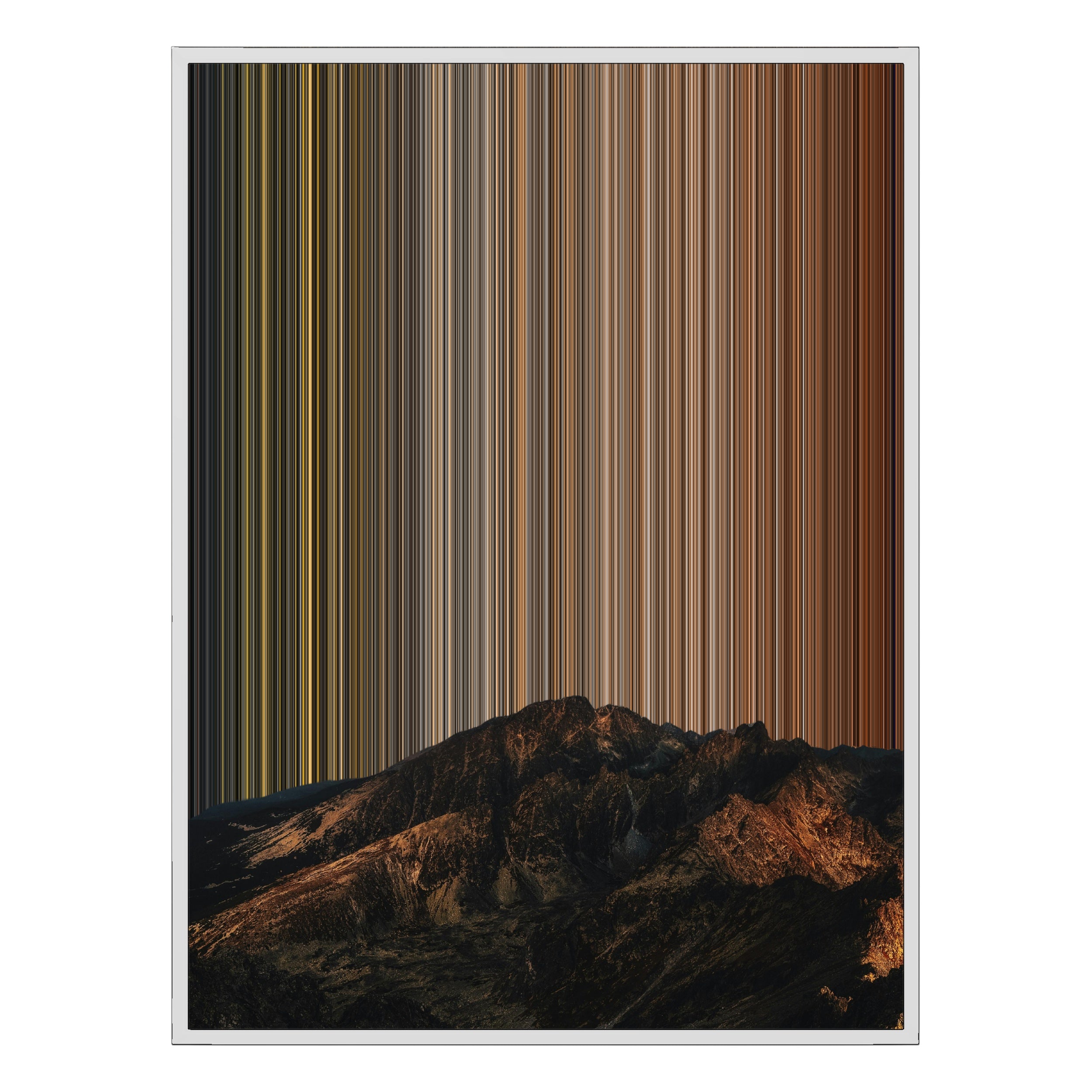 30×40" Ornate Framed Canvas - White Frame variant