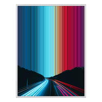 30×40" Ornate Framed Canvas - White Frame variant